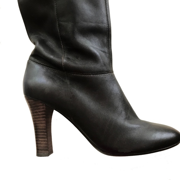 STEVE MADDEN "HEIDII" LEATHER KNEE HIGH BOOTS SIZE 8B - Picture 1 of 6